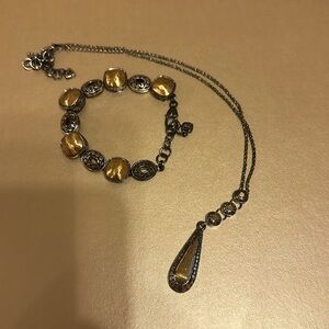 Brighton necklace and matching bracelet set